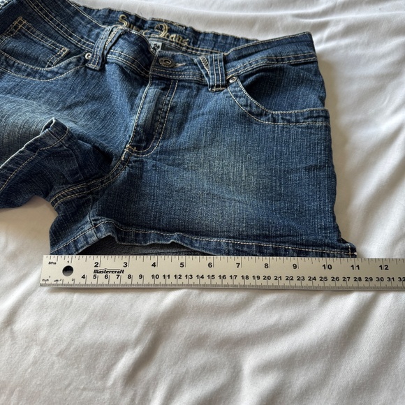 Sweet Jeans Vintage Denim Women's‎ Low-Rise Jean Shorts 9 Y2K Festival Boardwalk - Picture 10 of 11